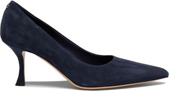Ferragamo Elydea 70mm suede pumps - women - Leather/Calf Leather/Suede - 8.5 - Blue