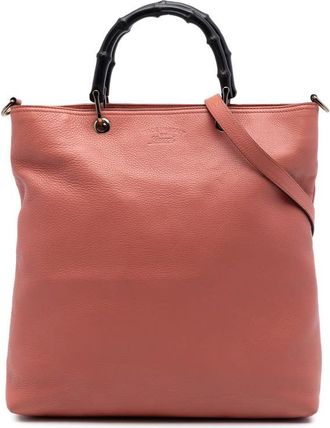 Gucci Pre-owned Gucci Tall Calfskin Bamboo Shopper Tote Ladies LFTA8O9KX671TA23