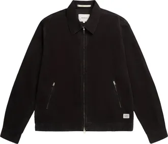 Norse Projects Structured Canvas Jacket with Classic Zip Front