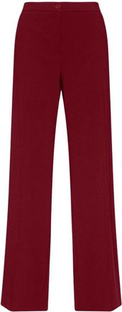 Elena Miro Broeken, Dames, Rood, 3Xl, Leer, P053P0 Rechte Broek