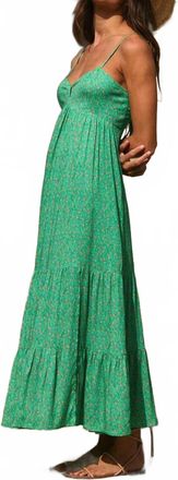 Saltwater Luxe Seren Midi Dress In Jade