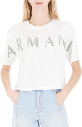 A|X Armani Exchange T-shirt - Dames - T-shirts - Wit - L - Katoen - Tops