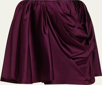 Ganni Technical Stretch Satin Mini skirt