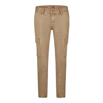 Buena Vista Dames, Jeans, Beige, Maat: XL Leer