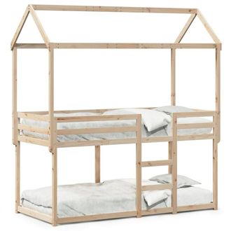 Berkfield Home Bunk Bed without Mattress 80x200 cm Solid Wood Pine in Light Brown