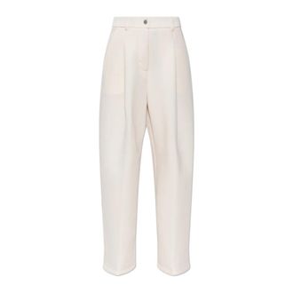 Nike Pregame Fleece Loose Mid-Rise Broeken - Dames - Trainingsbroeken - Beige - M - Polyester - Fitness