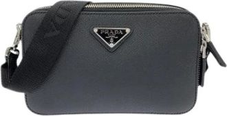 Prada Borsa a spalla Saffiano Travel Pre-owned - - Pre-owned - Donna - Nero - ONE SIZE