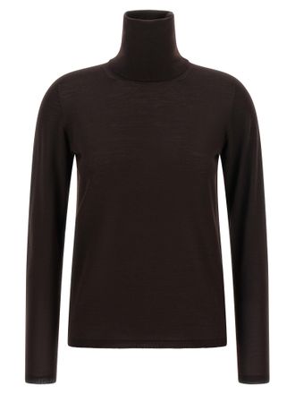 Max Mara Brown Virgin Wool Womens Cardigan
