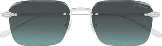 Montblanc Mb 0456S Zonnebrillen - unisex - Zonnebrillen - Grijs - ONE Size - Nylon - Accessoires