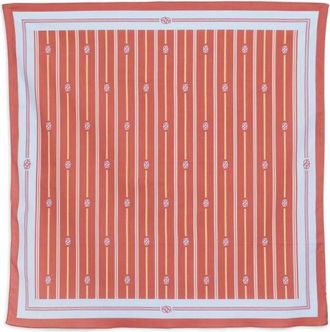 Dr&ocirc;le de Monsieur Rayure Monogramme Foulard