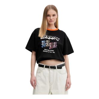 Barrow Barrow, Dames, Tops, Zwart, Maat: XS Katoen
