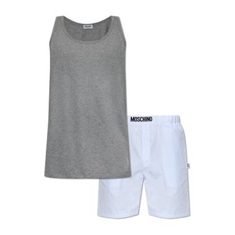 Moschino Pyjamas, male, Gray, Size: 2XL Two-piece Pyjamas