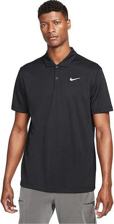 Nike Court Dri-FIT Tennis Polo Mens Clothing Black/White : 2XL, Polyester