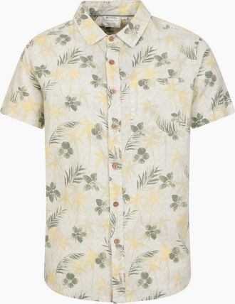 Mountain Warehouse Mens Mountain Warehouse Mens Tropical Short-Sleeved Shirt - Green - Size: Regular/36