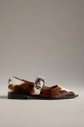 Maeve Pointed-Toe Moto Mary Jane Flats