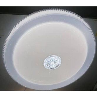 Trade Shop Trade Shop Traesio - Trade Shop - Plafoniera Con Central Cristal Modern 50 Cm Led Lampadario Luce 6500k 08364