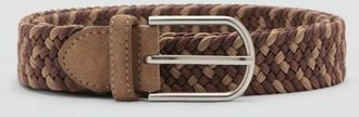 Mango Cintura elasticizzata intrecciata colorata marrone medio - Uomo - 100 - MANGO MAN