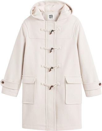La Redoute Collections Halflange duffelcoat met kap