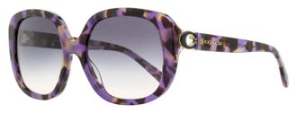 Coach Womens C-Hinge Butterfly Sunglasses HC8292 561236 Purple Tortoise 56mm