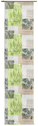 Wirth Schiebegardine »JOLANDA« Klettband 1 Stk. tlg. inkl. Beschwerungsstange