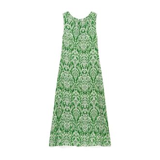 Maliparmi Midi Dresses, female, Green, Size: 2XL Dreamscape Ikat Dress