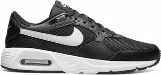 Nike Air Max Leren Sneakers Rubberen Zool - Heren - Hardloopschoenen - Zwart - 42 EU - Fitness