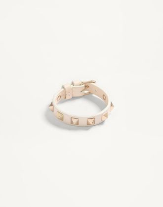 Valentino Garavani Bracciale Rockstud In Pelle Donna LIGHT IVORY UNI