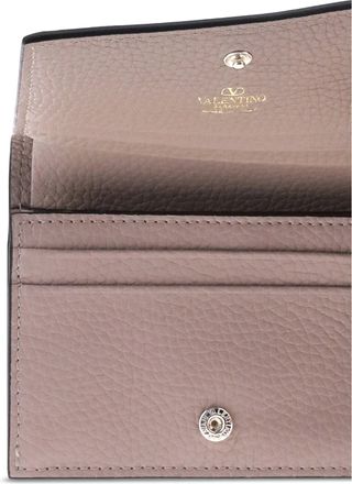 Valentino Garavani Womens Wallet Rockstud Powder Pink Calfskin Calf Leather & Purses