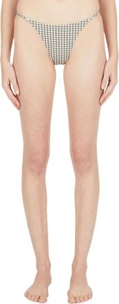 Ziah Geruite Rio Bikini Bottoms - Dames - Bikinis - Grijs - M - Badmode