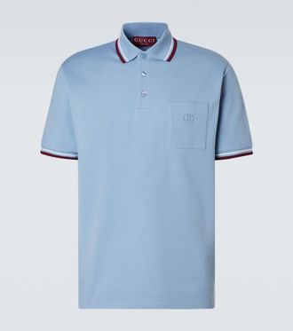 Gucci Cotton-blend pique polo shirt