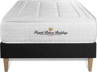 Royal Palace Bedding Royal Palace Bedding - Base Tapizada Negro + Colch&oacute;n Con Espuma Viscoel&aacute;stica 90 X 190