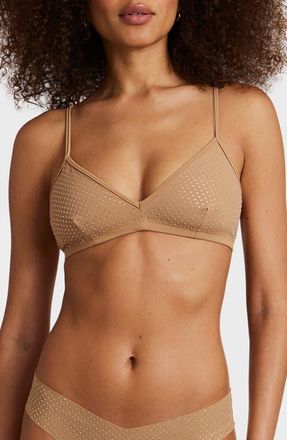 Commando Party Starter Bralette in Crystal Buff at Nordstrom, Size Medium