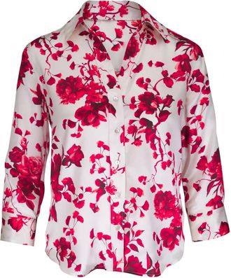 L'agence Camicia in seta - Bianco