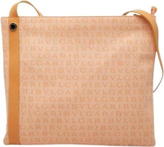 Bulgari Pre-owned Cross Body Bags, female, Beige, Size: ONE SIZE Pre-owned Vintage Shoulder Bag