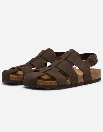 Oliver Sweeney Mens Oliver Sweeney Astorga Mens Calf Leather Fisherman Sandals - Brown - Size: 10