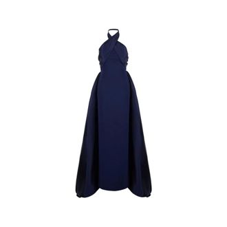 Solace London Rumi Maxi Jurk - Dames - Jurken - Blauw - Maat: M Spandex