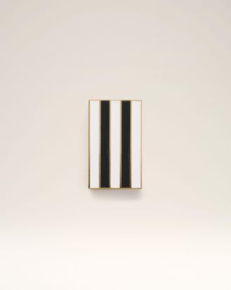 Ami Gold Metal Ami De Coeur Stripes Small Box Multicolor - OS - Unisex