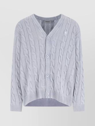 Carhartt Work in Progress textured cable knit crewneck sweater