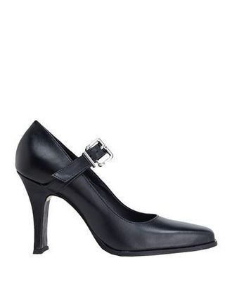 8 by YOOX LEATHER MARY-JANE PUMPS BUCKLE DETAIL