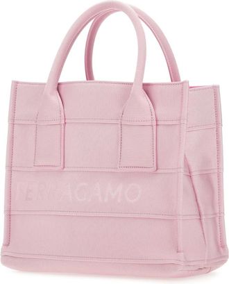 Ferragamo Womens Pink Fabric Beach S Handbag Bubblegum Borse A Mano Bag