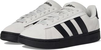 adidas Grand Court Alpha Mens Lace up casual Shoes Grey/Black/Black : 10.5 D - Medium, Leather/Rubber