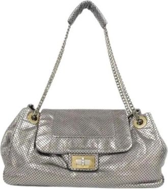 Chanel Pre-owned Shoulder Bags, female, Gray, Size: ONE SIZE Pre-owned Vintage Shoulder Bag