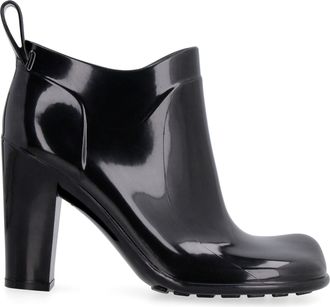 Bottega Veneta Womens Shine Rubber Boots Black