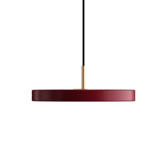 Umage Asteria Mini LED-Pendelleuchte, Messing / ruby red