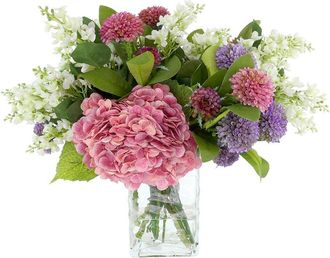 Creative Displays Inc. Handmade Faux Hydrangea & Dahlia Centerpiece