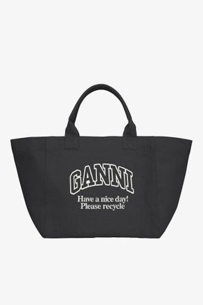 Ganni Mixed Black XXL Tote