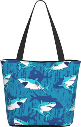 AOOEDM Animal Shark Ladies Shopping Bag 13x11x7in.The Perfect ValentineS Day Gift.It Is The Best ValentineS Day Gift For Mom, Daughter, Wife,Etc