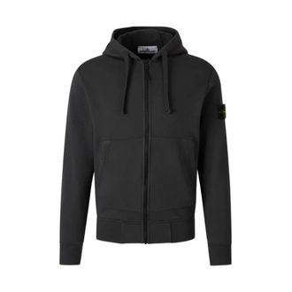 Stone Island Felpa Zip-through - Heren - Vesten met rits - Grijs - L - Katoen - Hoodies & sweatvesten