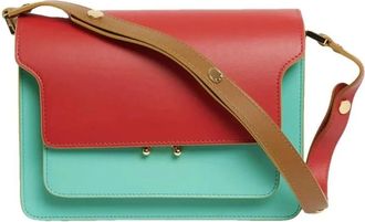 Marni Mint-Rode Schoudertas - Dames - Schoudertassen - Veelkleurig - ONE Size - Tassen