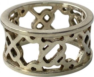 Herm&egrave;s Silver Silver 925 Band Ring (Pre-Owned)